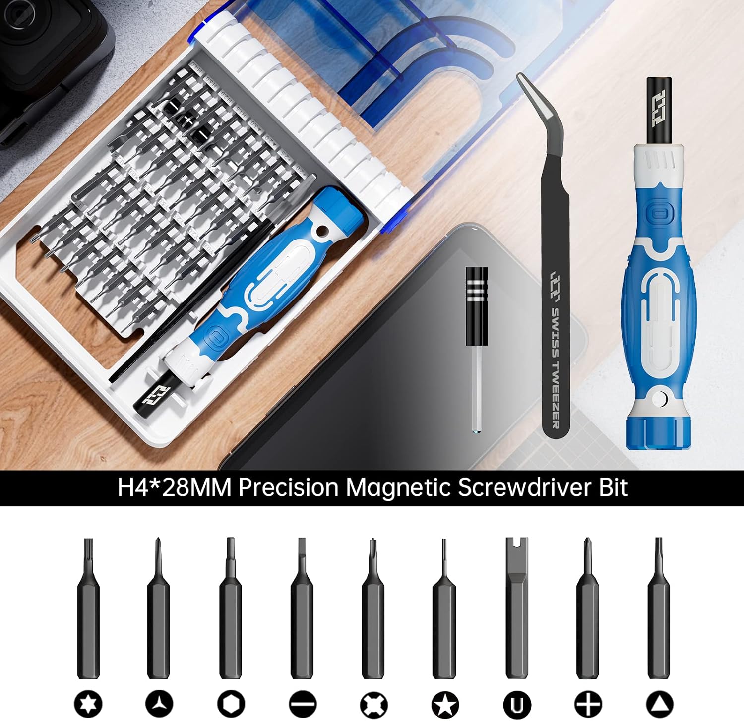 Small Precision Screwdriver Kit, 33 in 1 Professional Electronics Repair Tool - Image 2
