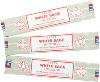 Satya Nag Champa White Sage Incense Sticks - 3 Packs 3 Pack - White Sage