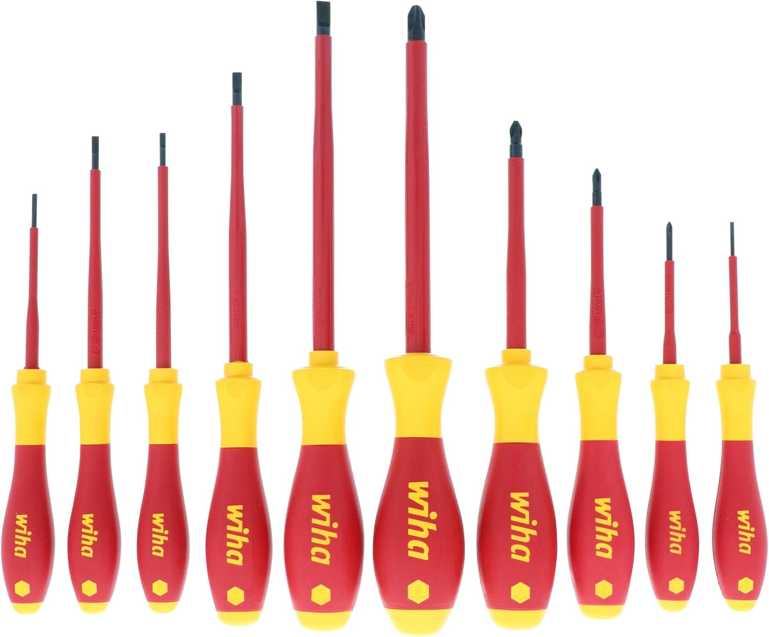 Slotted and Phillips Insulated Screwdriver Set, 1000 Volt, 10 Piece - Image 3