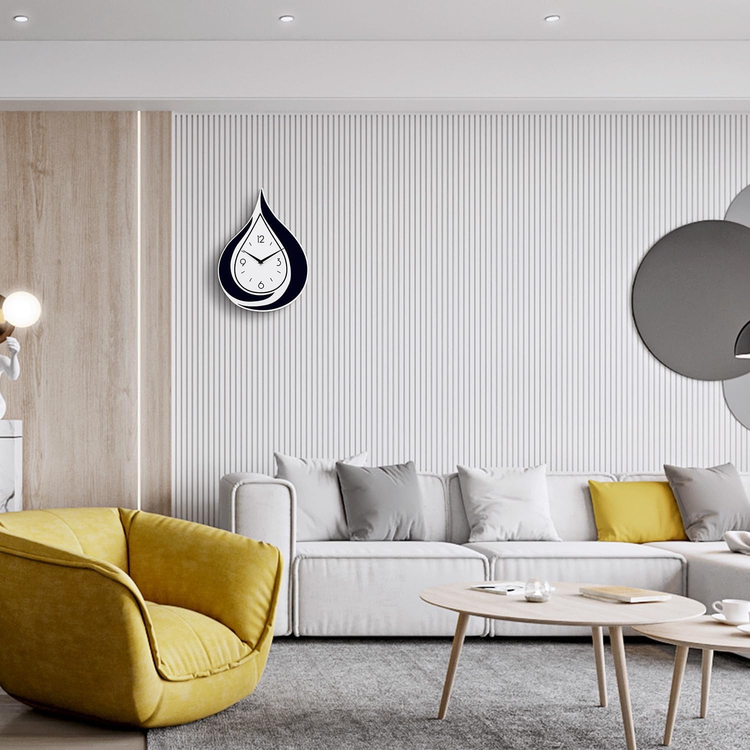 Decorative Wall Clock for Living Room Decor, Modern Wall Clocks Battery Operated - Image 7