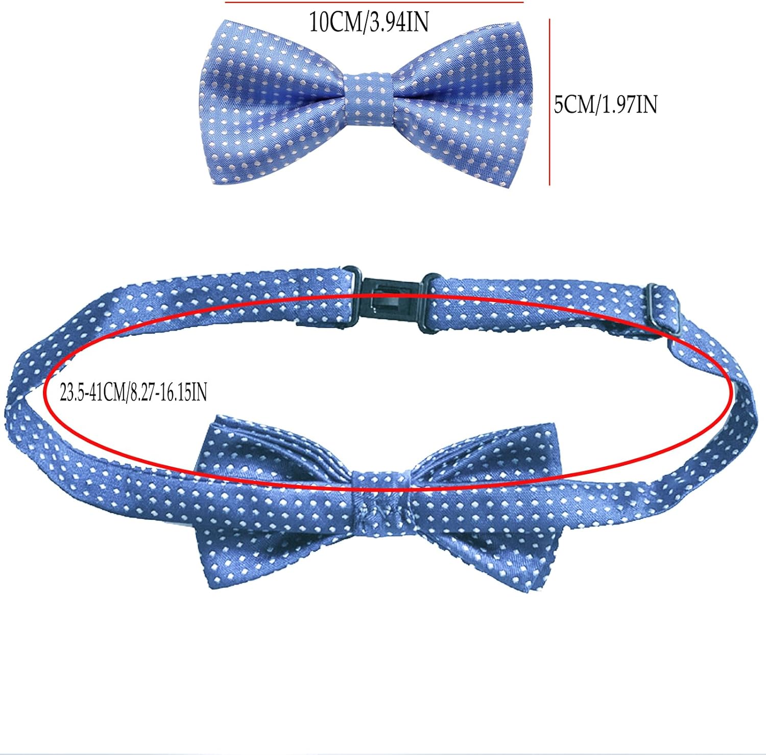 5PCS Dogs Collar Bow Ties Adjustable Pets Dog Cat Neck Tie Formal Pet Necktie - Image 7