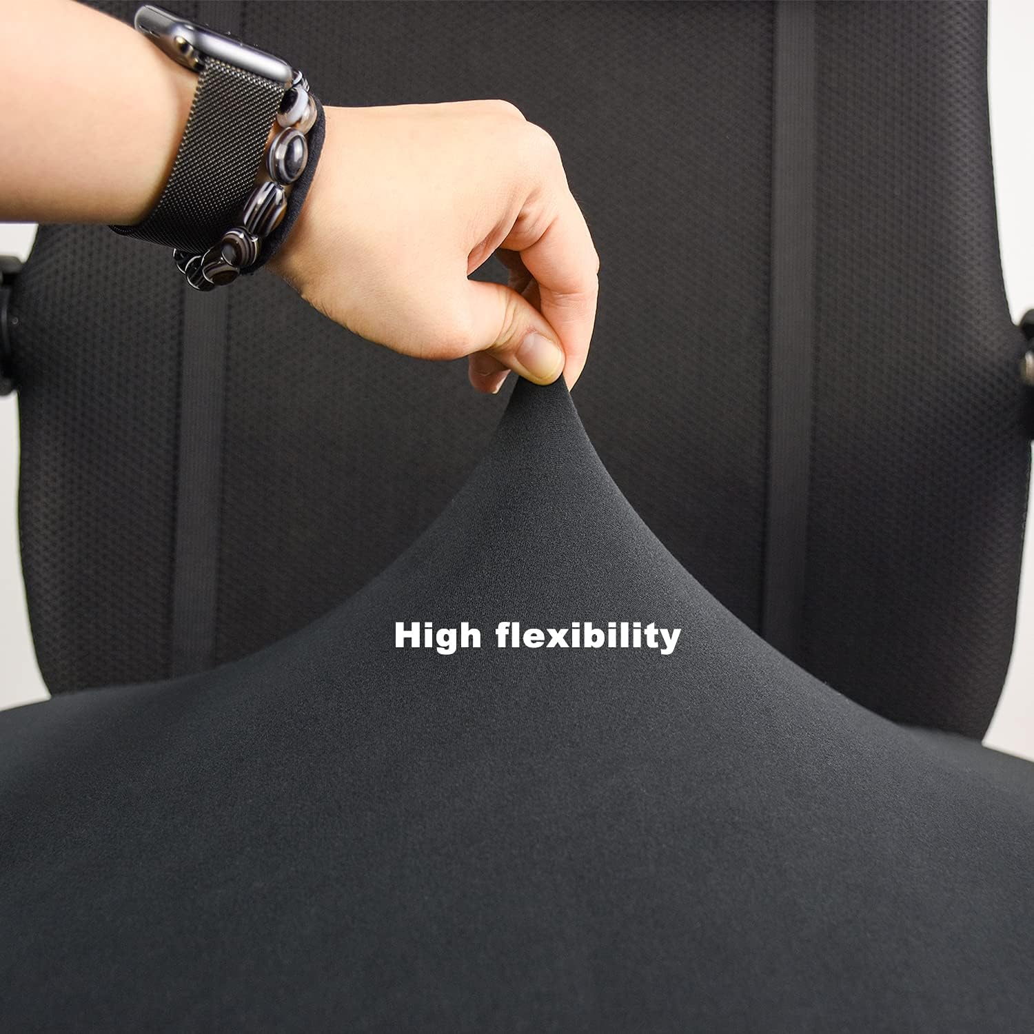 2 Pack Removable Washable Office Computer Chair Seat Covers, Desk Rotating Chair - Image 4