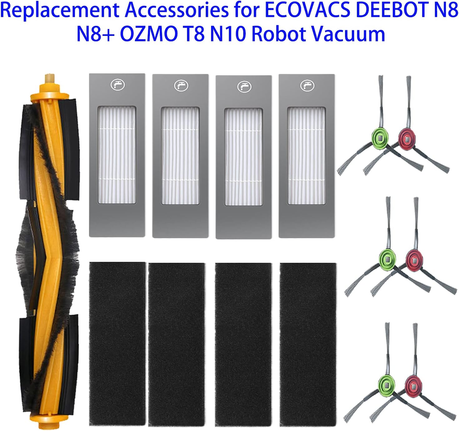 Replacement Accessories Set for ECOVACS DEEBOT N8 N8+ N10 Robot Vacuum Include 1 - Image 2