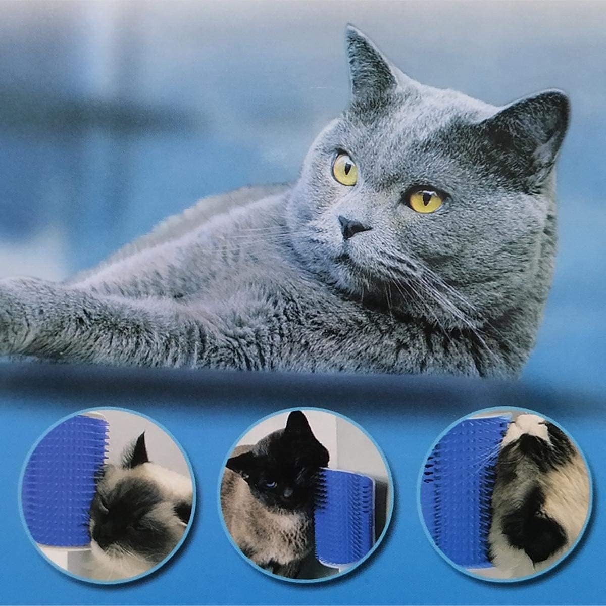 2 Pack Softer Cat Corner Self Groomer with Catnip Wall Corner Massage Comb - Image 5