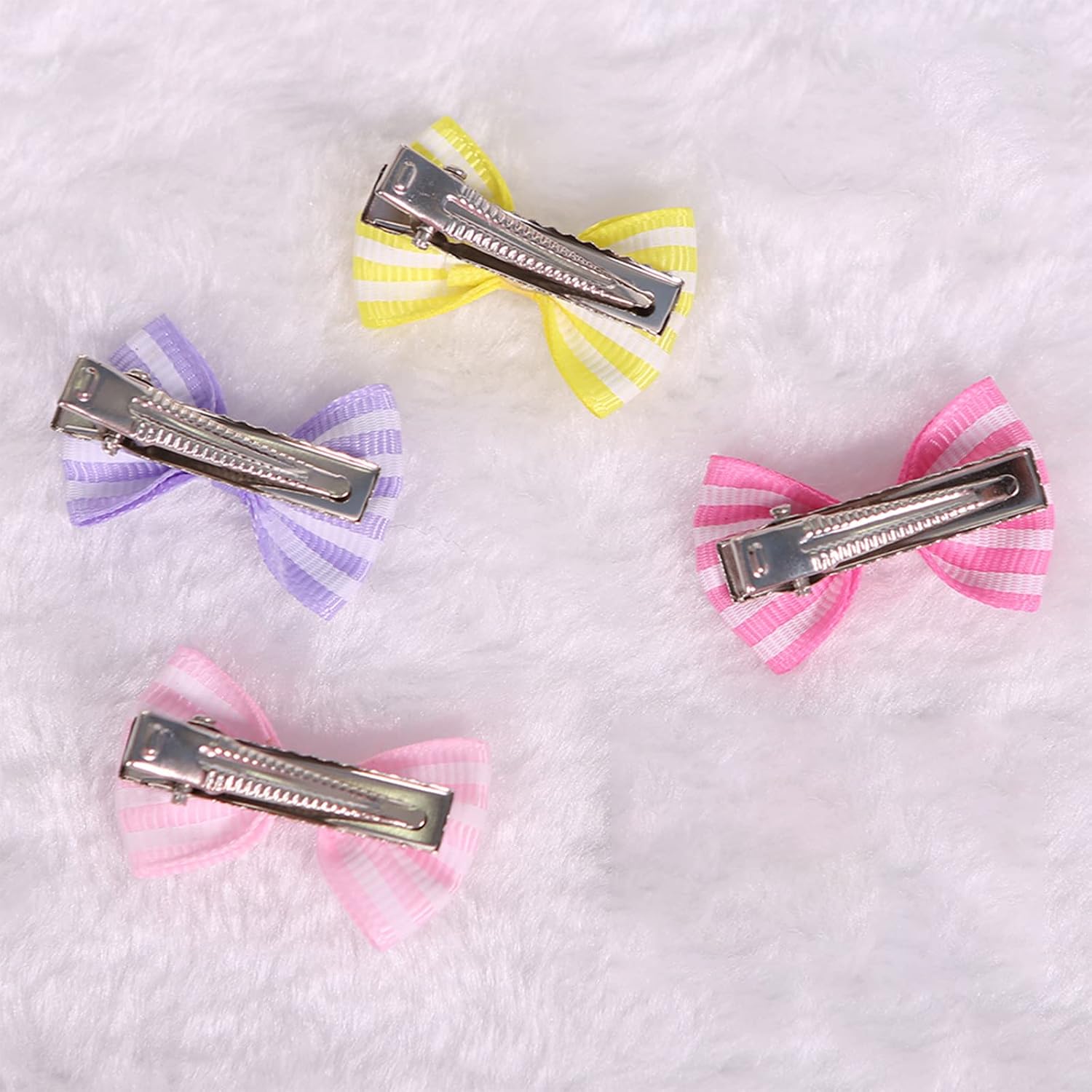 Pet Hair Clips, Bowknot Bows Dots Pet Hair Clips for Dog Cats Puppy,Random - Image 8