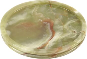 Marble Tray Green Onyx 10" Inch Handmade Bathroom Storage Bathroom Tray - Coffee
