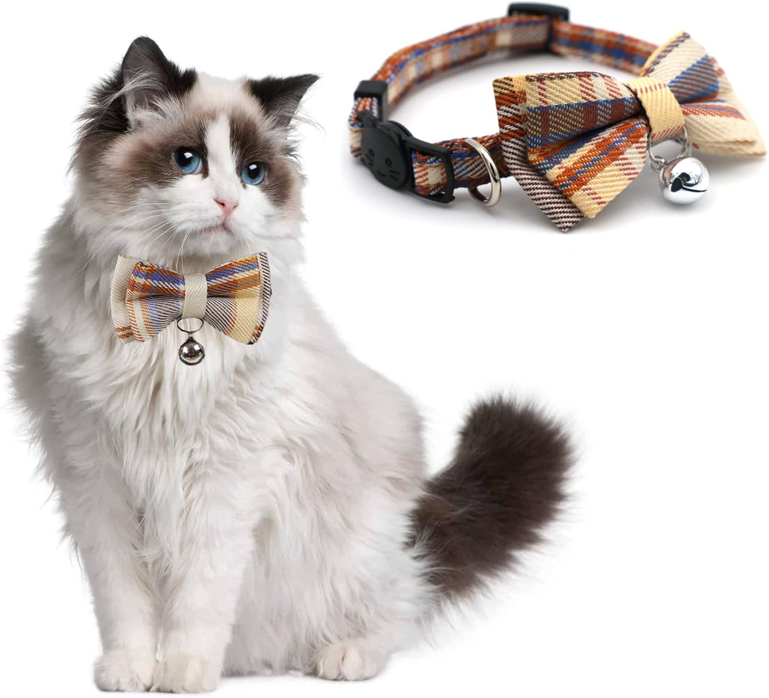 Cat Collar,6PCS Kitten Collar,Cat Collars for Girl Cats,Breakaway Cat Collars - Image 3