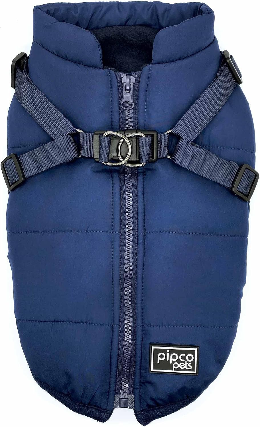 Dog Puffer Jacket with in-Built Harness | Water Resistant, Windproof Winter - Image 2