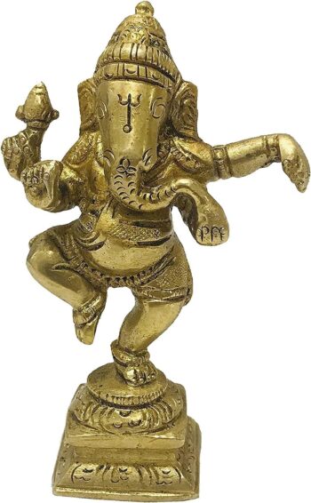 Dancing Ganesha Brass Statue Ganesh Idol Brass Sculpture Murti Idol ganpati Ji