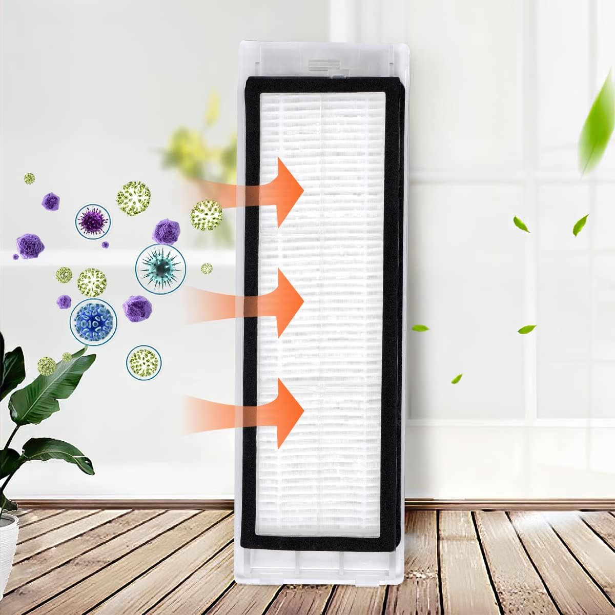 6pcs HEPA Filters for xiaomi vacuum parts compatible roborock s6 filter - Image 5