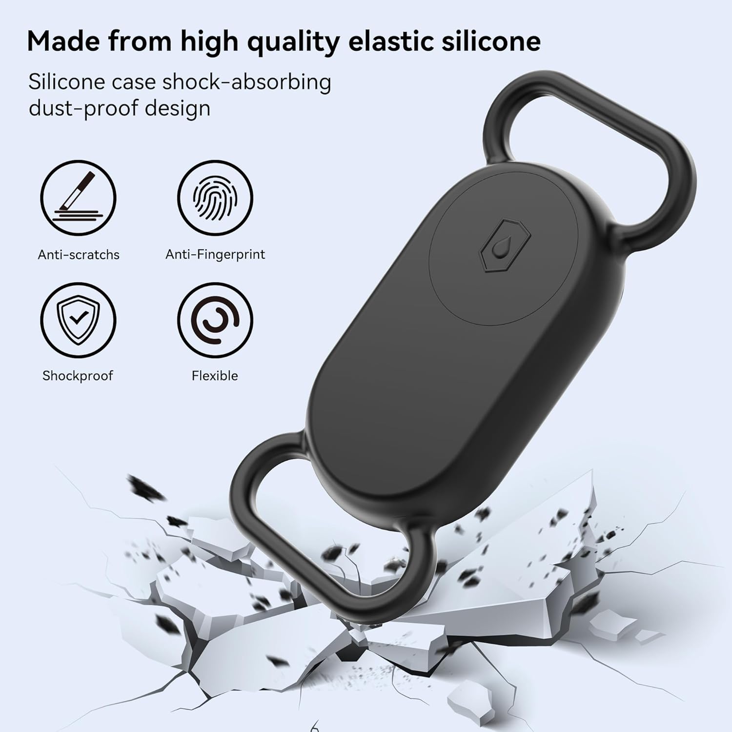 Dog Collar Holder(2 Pack) for Galaxy Smarttag2, Waterproof Silicone Case for Pet - Image 5
