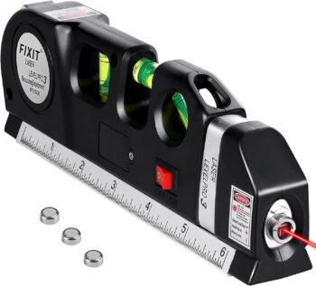 Laser Level Line Tool, Multipurpose Laser Level Kit Standard Cross Line Laser