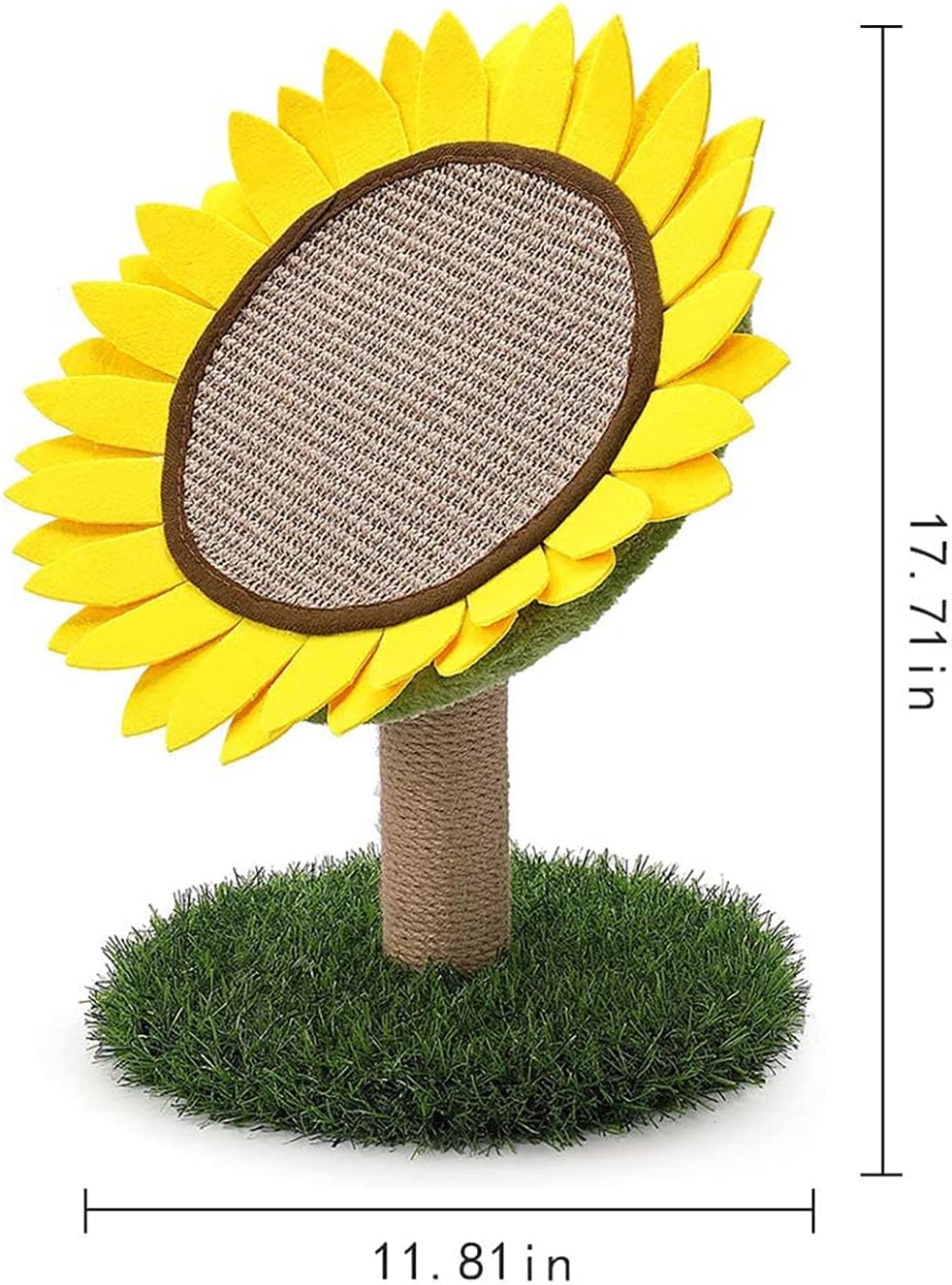 Cat Scratching Post, Sunflower Claw Scratching Post for Kitty, Natural Sisal - Image 6