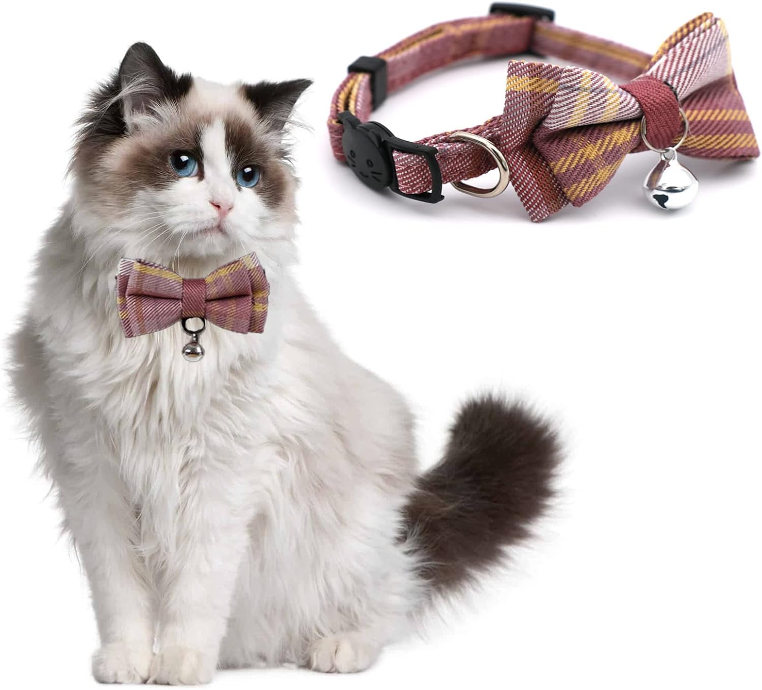 Cat Collar,6PCS Kitten Collar,Cat Collars for Girl Cats,Breakaway Cat Collars - Image 2