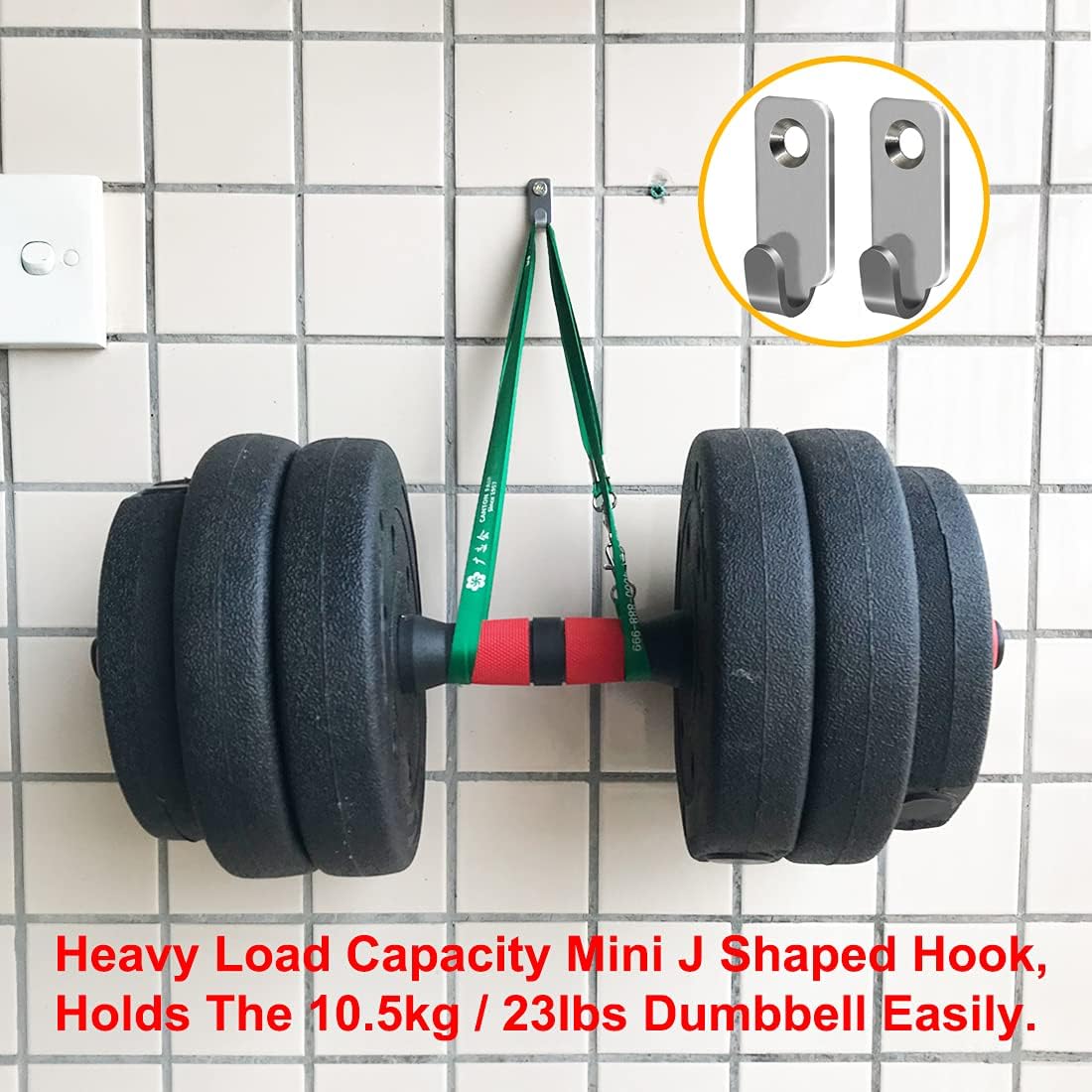 10pcs Heavy Duty Hanger 304 Stainless Steel Wall Mounted Mini J Hook for Mirror - Image 3
