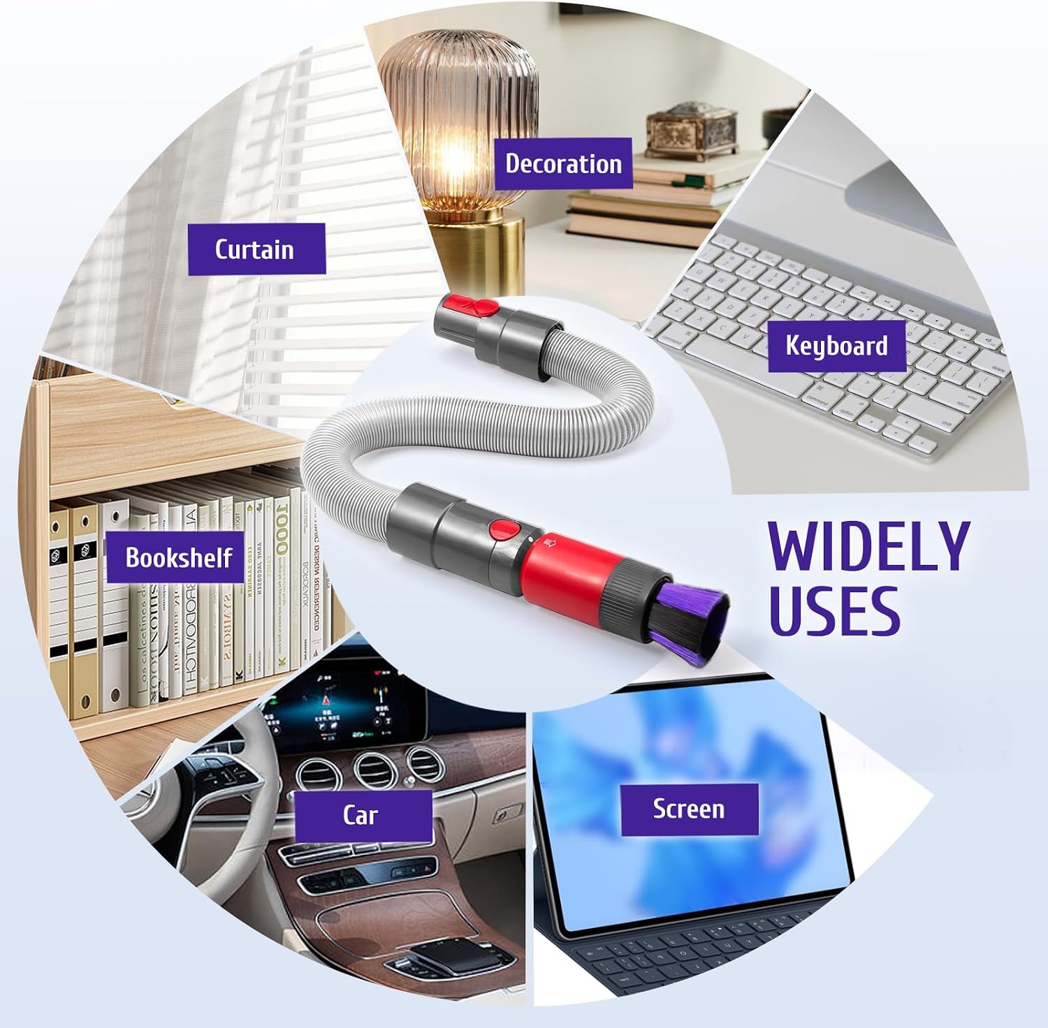 Dust Brush Compatible with Dyson V7 V8 V10 V11 V12 V15 Outsize Vacuum Cleaner - Image 4