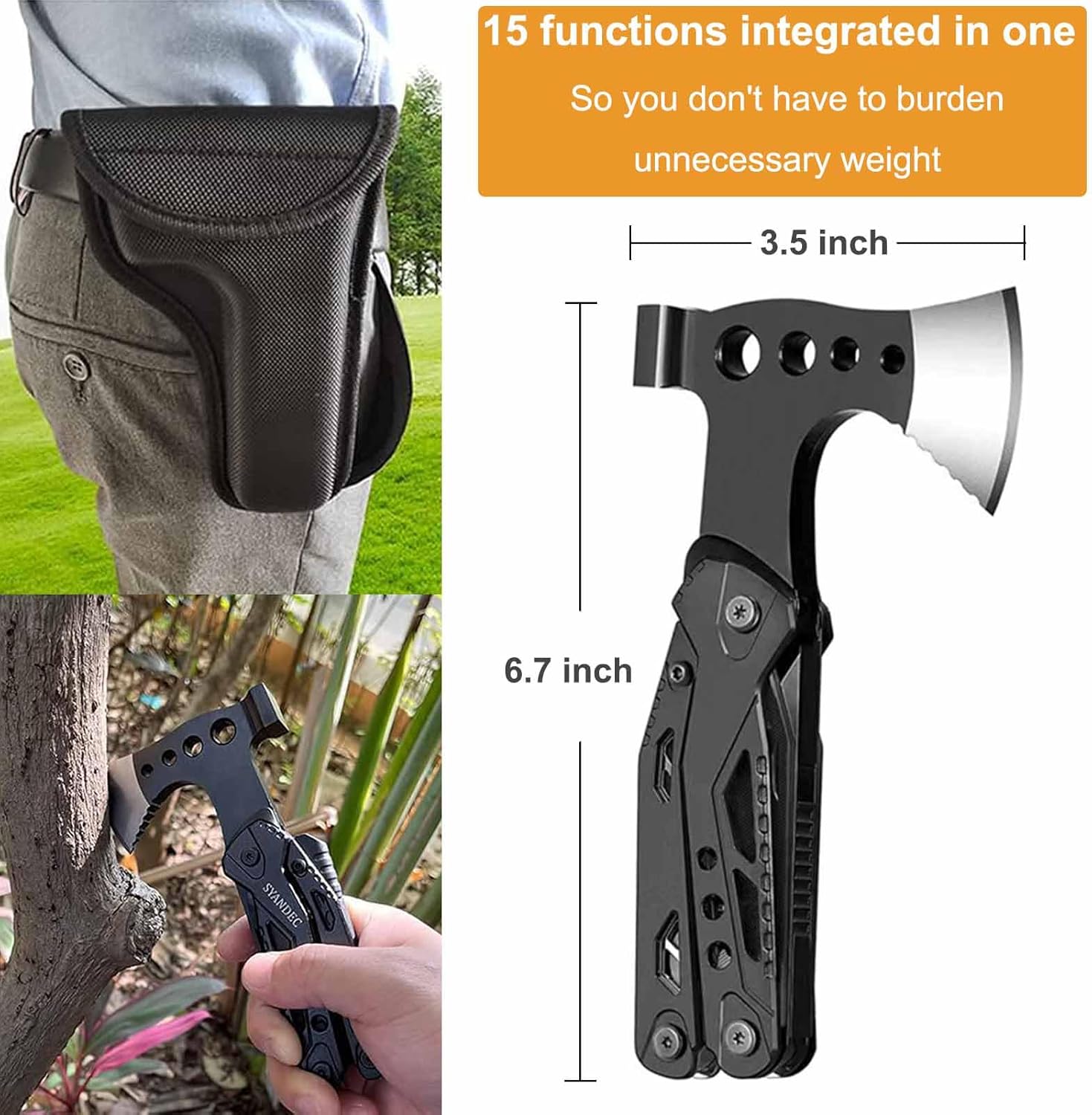 15 in 1 Camping Multi-Tool, Perfect for Men, Fathers, and Husbands - Image 3