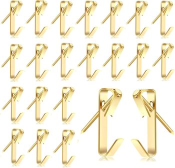 Picture Hooks for Hard Wall, 80pcs Picture Picture Hanger Hooks with Nails