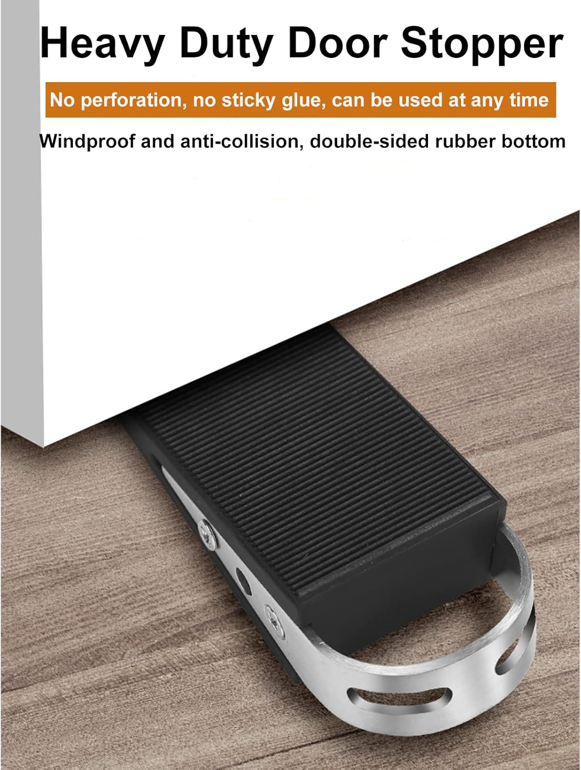 Strongest Door Stoppers for Bottom of Door, Heavy Duty Door Wedge Holder - Image 2