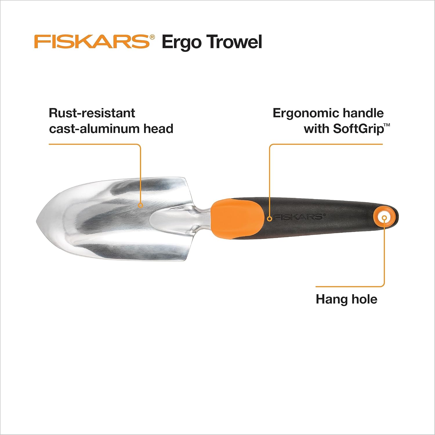 Ergo Garden Hand Trowel, Black Trowel Hand Trowel - Image 3