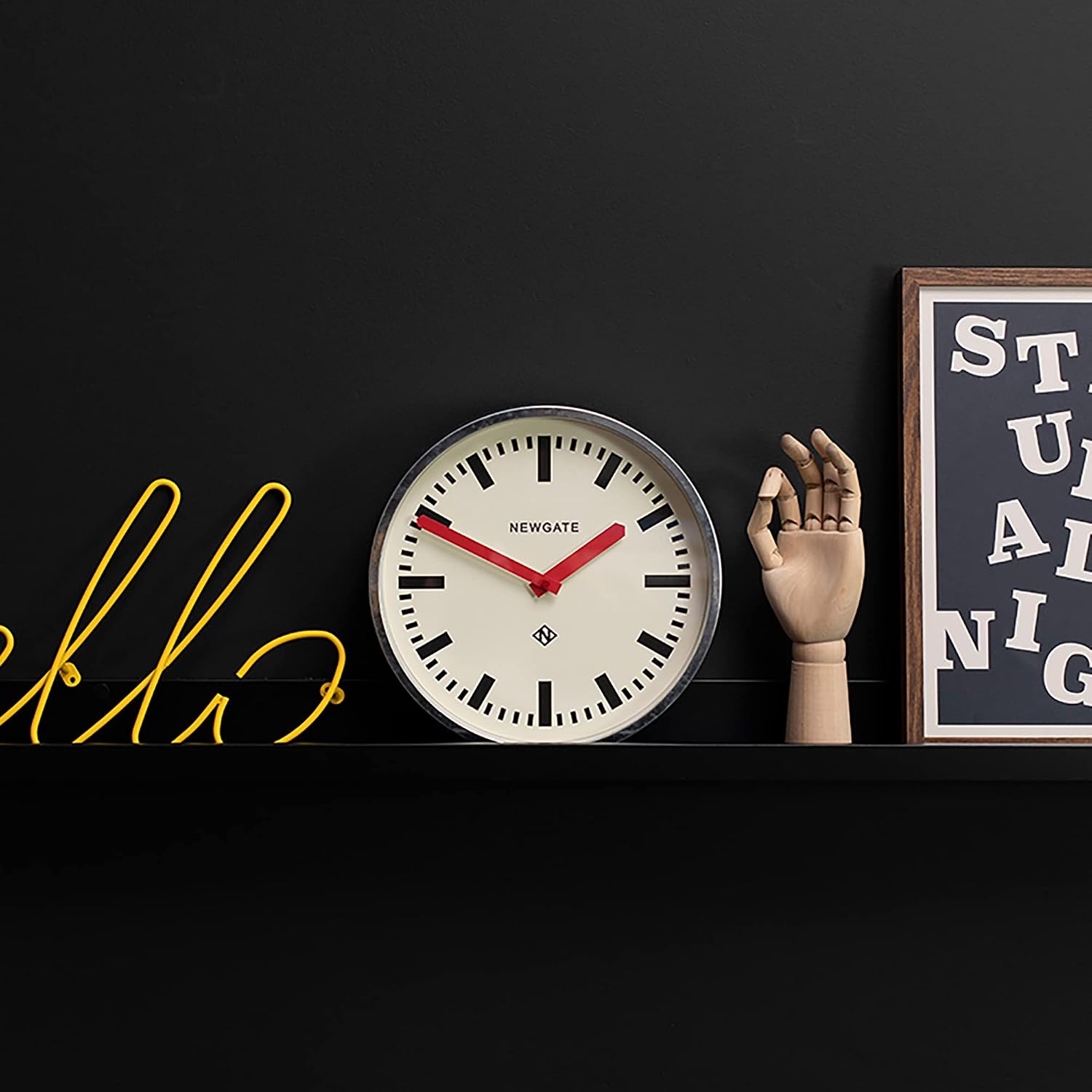 Metal Retro Wall Clock - Wall Clocks - Designer Station Clock - Image 3