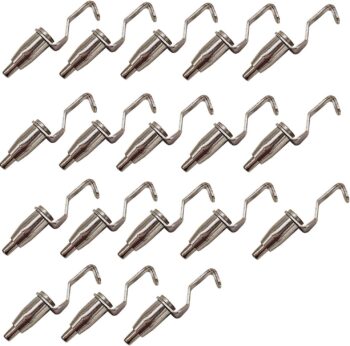 18 Pcs Adjustable Metal Art Gallery Display Wire Rope Hanger Hooks Picture Rail