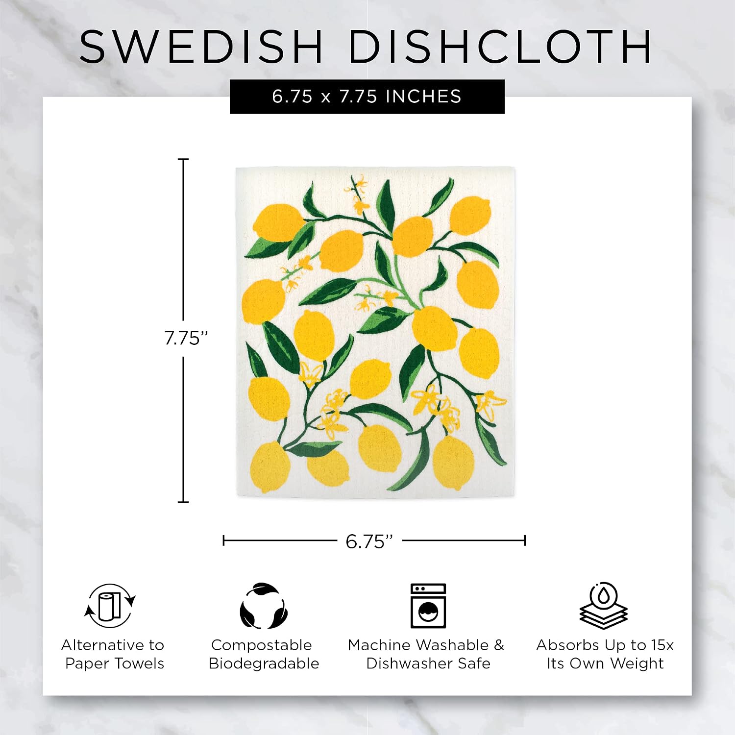 Swedish Dishcloths for Kitchen & Cleaning, Reusable, Machine Washable - Image 9