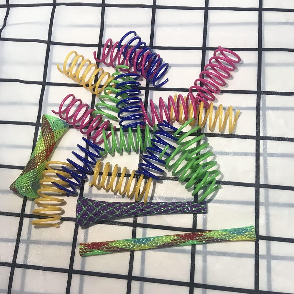 Plastic Colorful Cat Spring Toys, Interactive Cat Toy Cat Coils Spring Pet Toys - Image 7