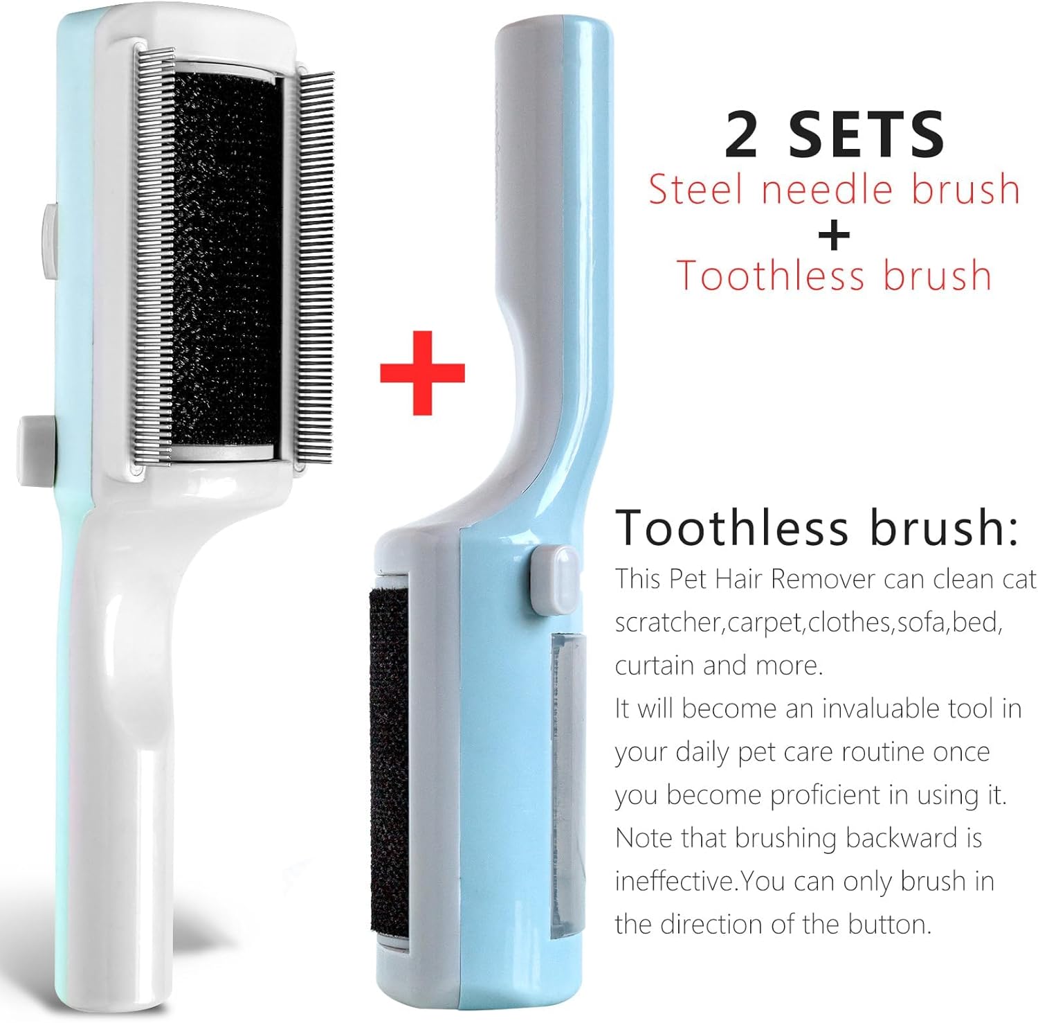 Cat Brush for Grooming, Cat Hair Brush no with Water, Cat Sticky Brush - Image 4