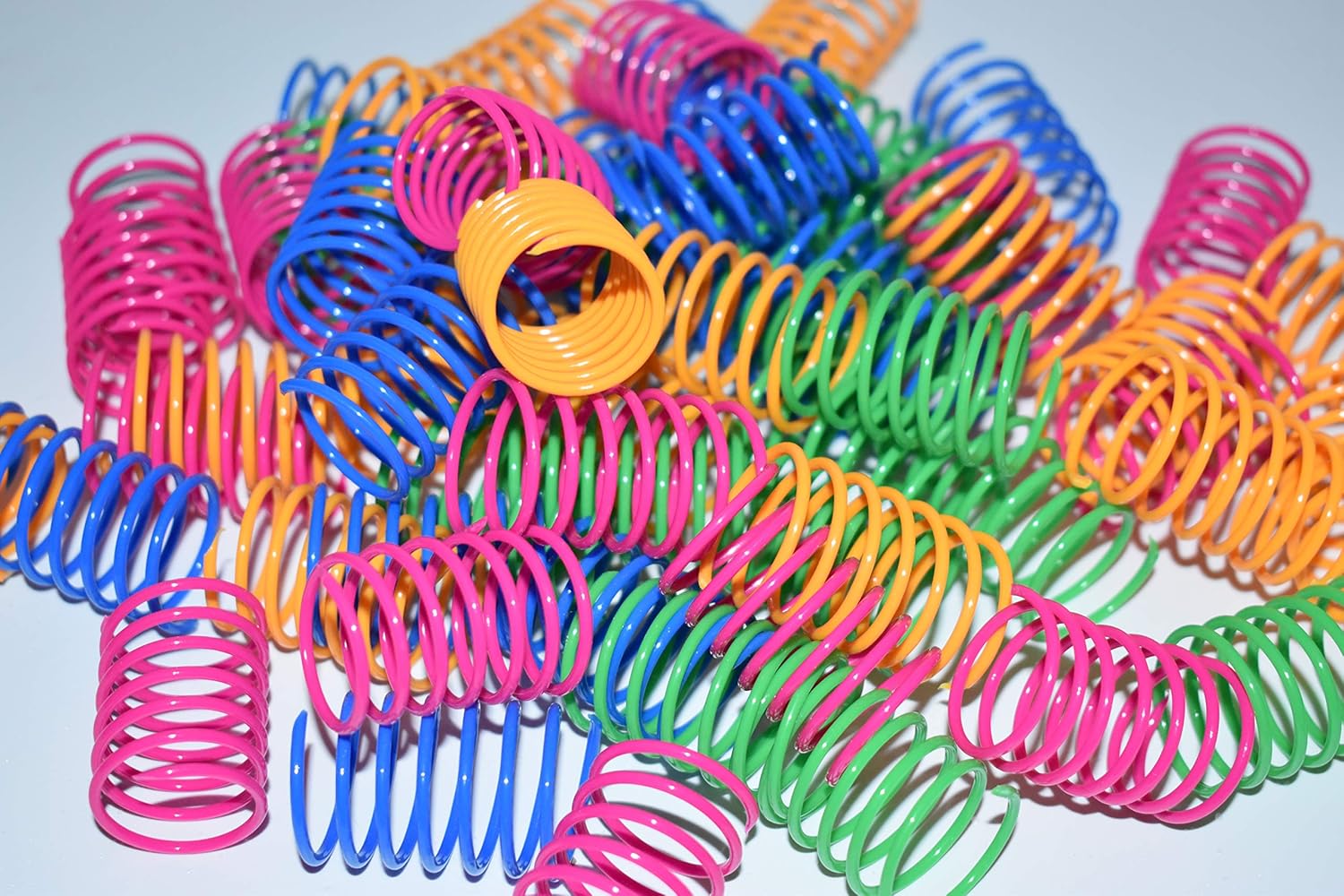 Cat Spring Toys- 60Pack Colorful Coils for Kittens Creative Supplies Spiral - Image 2