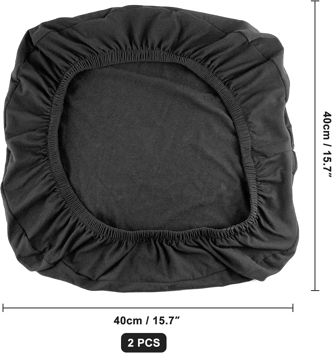 2 Pack Removable Washable Office Computer Chair Seat Covers, Desk Rotating Chair - Image 3