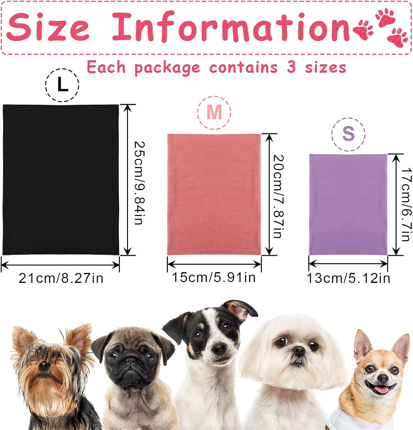 3 Pcs Dog Ear Muffs Noise Protection Covers Hearing Wrap Earmuff Winter - Image 3