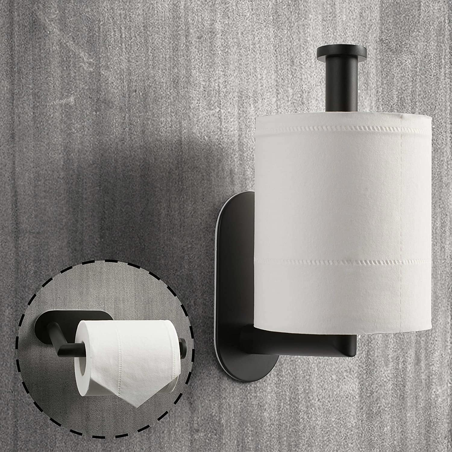 Toilet Paper Holder Self Adhesive - Kitchen Washroom Adhesive Toilet Roll Holder - Image 3