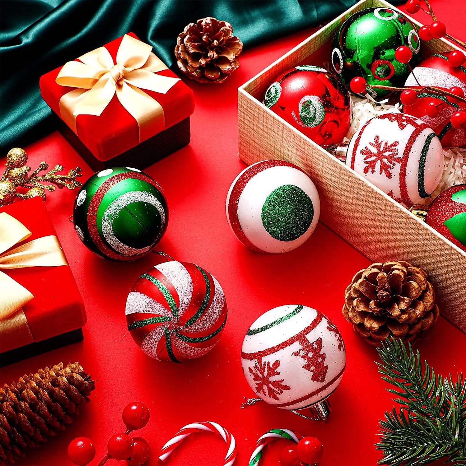 30pcs Colored Christmas Balls Ornaments for Xmas Tree Shatterproof Christmas - Image 5