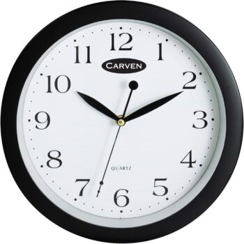 Wall Clock, Black, 25 cm Size