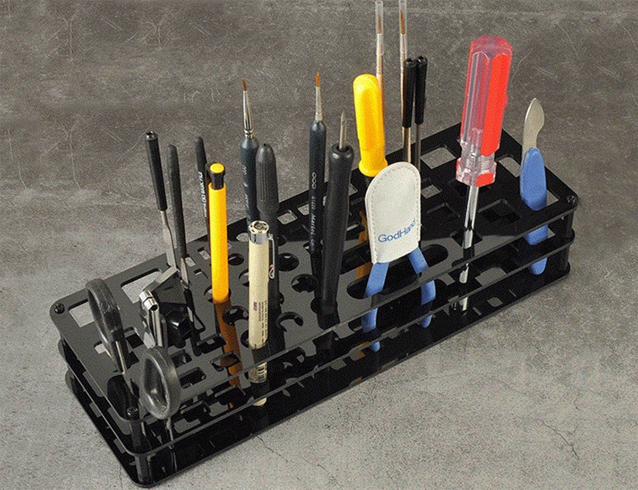 Screwdriver Organizers Screwdriver Storage Rack, 63 Holes Multi-Function Acrylic - Image 3