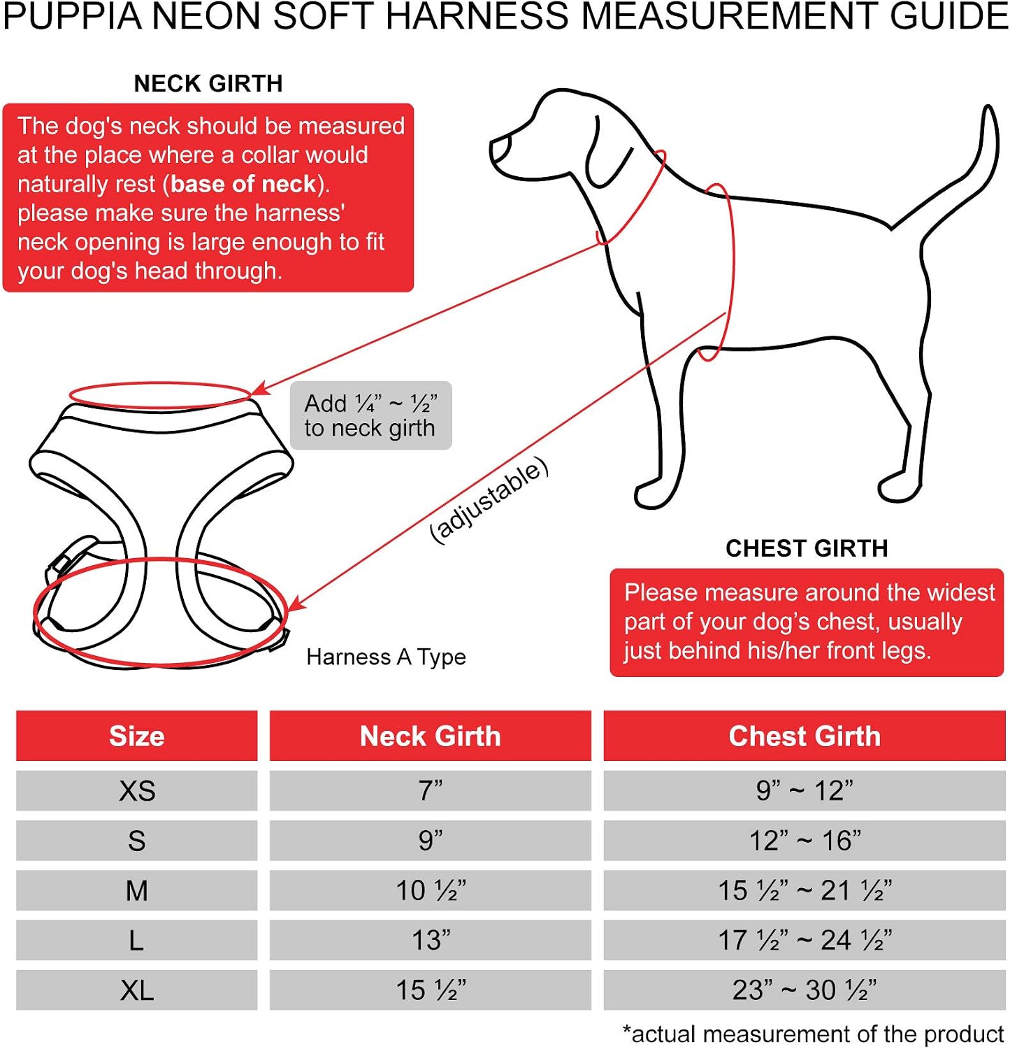 Neon Dog Harness, Orange Small S (Pack of 1) Orange - Image 6