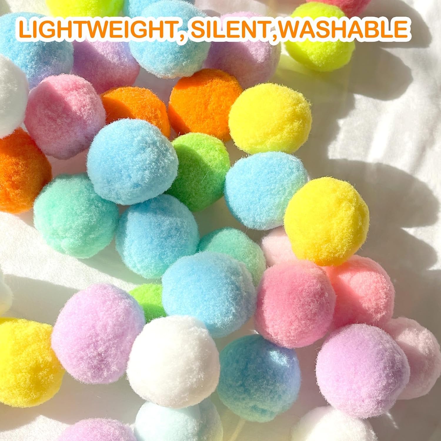 58Pcs Cat Ball Toy Launcher Gun, Cat Balls Fetch Toy, 57Pcs Plush Fuzzy Balls - Image 4