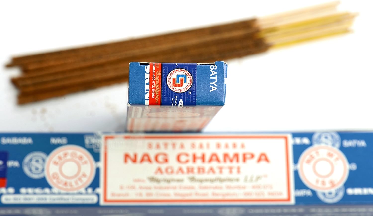 Satya Sai Baba Nag Champa Incense Sticks 15g 2 Packs - Image 4