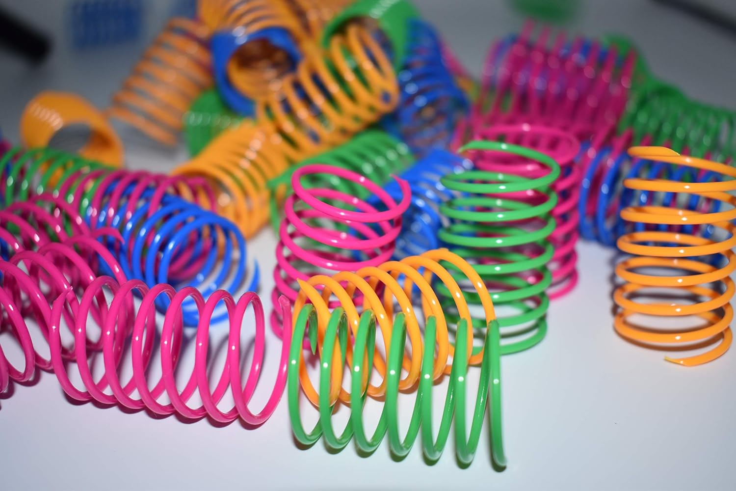Cat Spring Toys- 60Pack Colorful Coils for Kittens Creative Supplies Spiral - Image 4