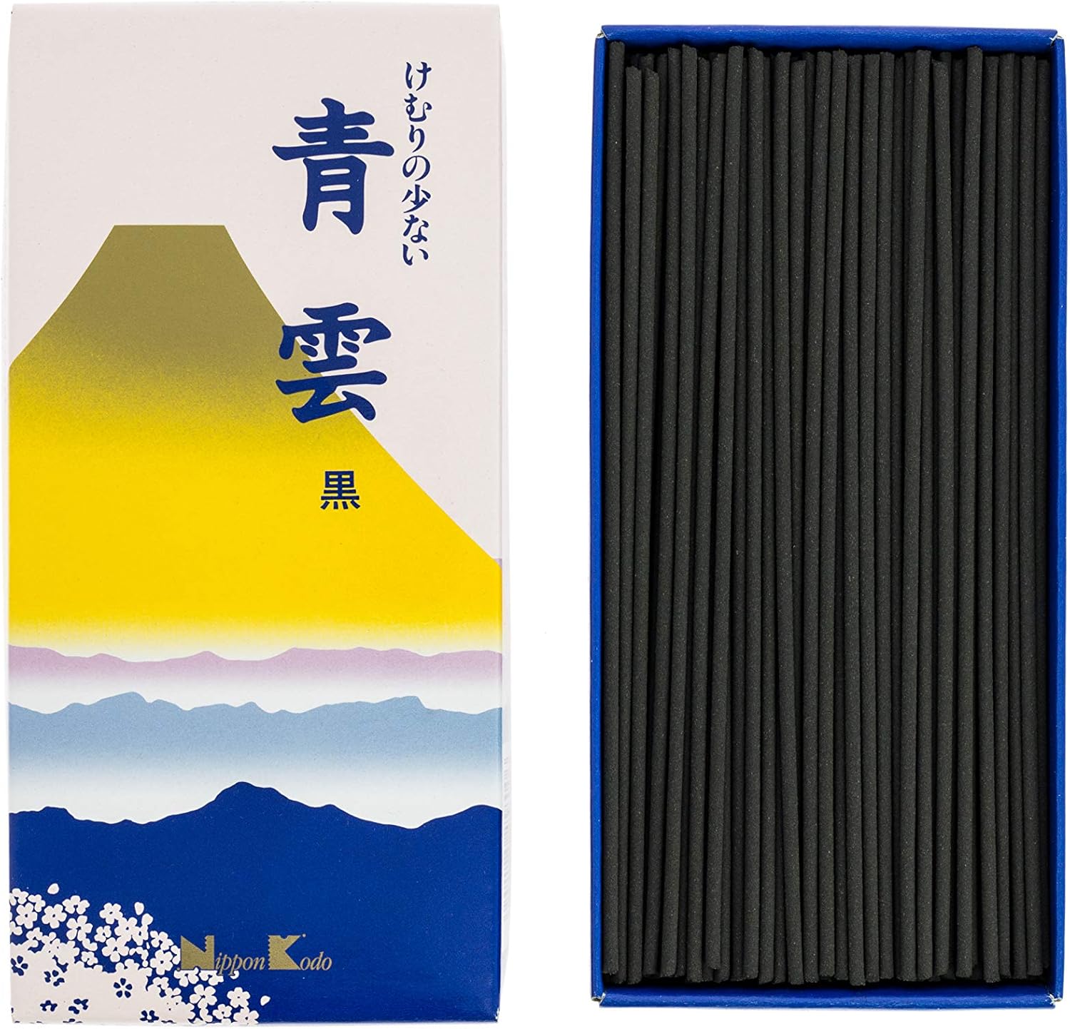 nippon kodo - 258 - Seiun Chrysanthemum Incense Sticks - 16 x 8 x 3 cm - Blue