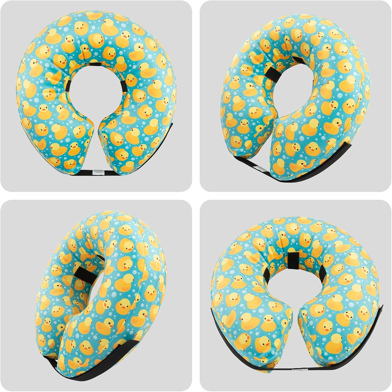 Inflatable Soft Dog Cone with Removable Fleece Covers for Small/Medium/Large - Image 8