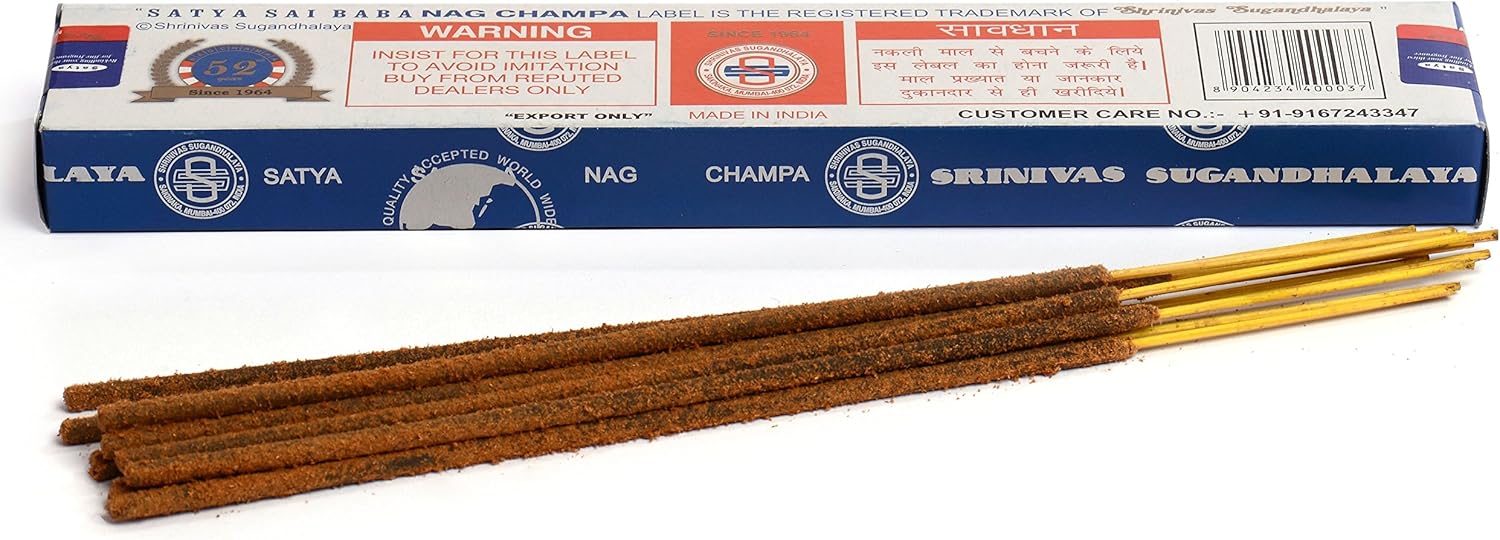 Satya Sai Baba Nag Champa Incense Sticks 15g 2 Packs - Image 6