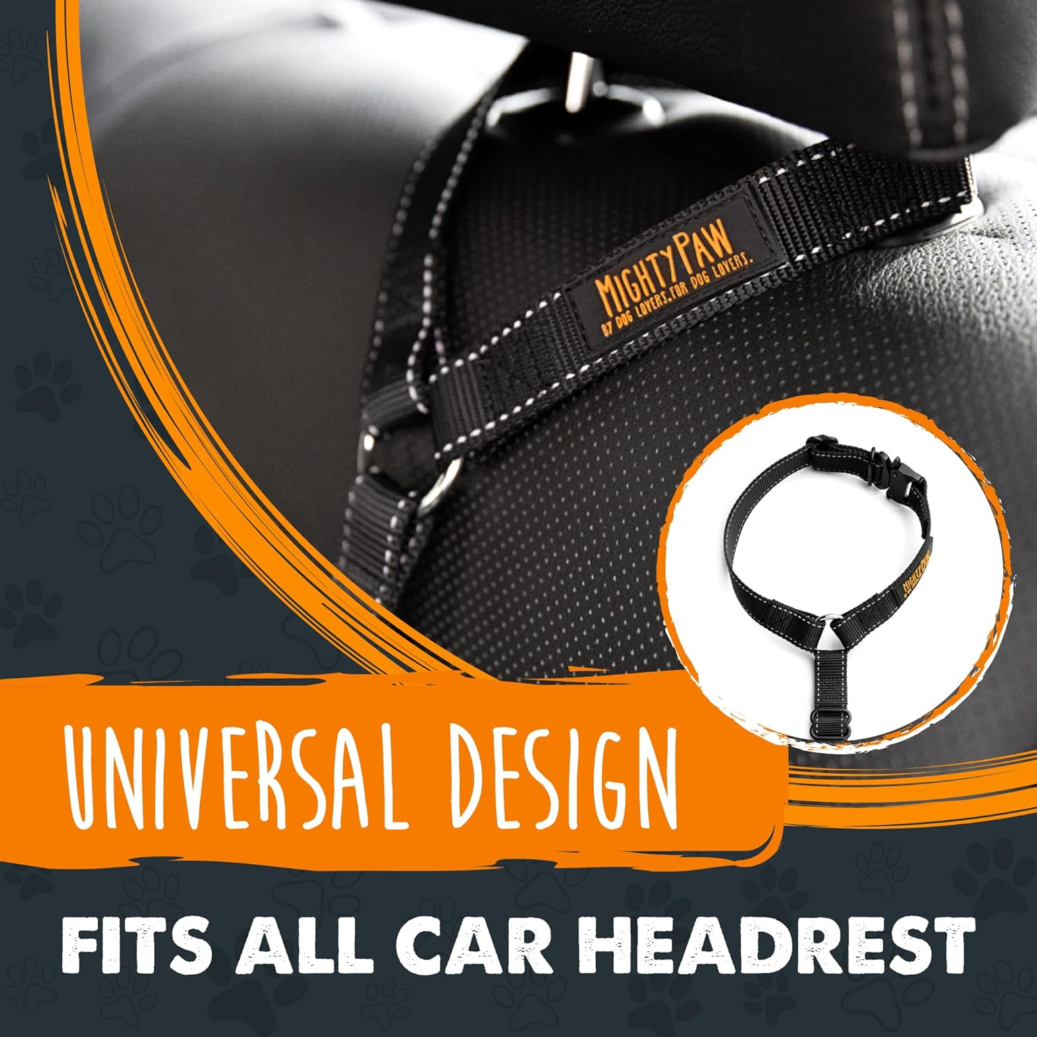 Dog Seat Belt | Headrest Dog Seatbelt Tether, Pet Seat Belt for Car, Dog Car - Image 3