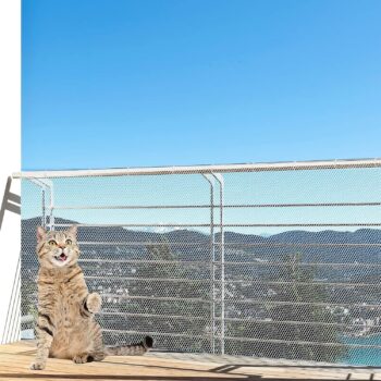 Cat Balcony Fence net, 10x2.6 feet Anti-Fall net PET Children's Balcony Fence