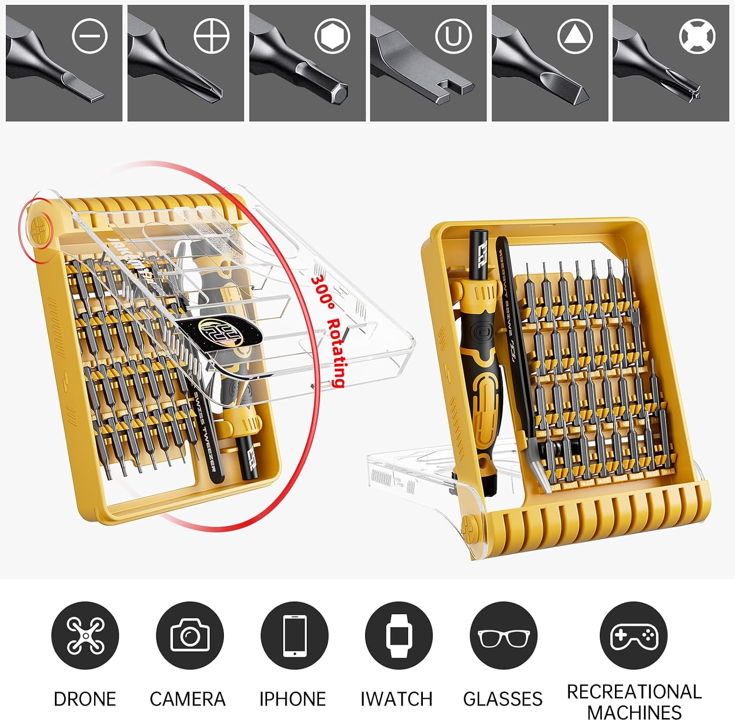 Mini Precision Screwdriver Set, 33 in1 T6 Torx Screwdriver Set Magnetic Driver - Image 5