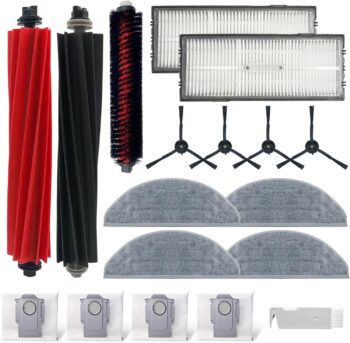 Accessories Kit for Xiaomi Roborock S8 Pro Ultra /S8 Docking, 2 Roller Brush