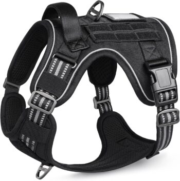 Tactical Dog Harness No Pull for Large Dogs, Military Dog Vest with Handle