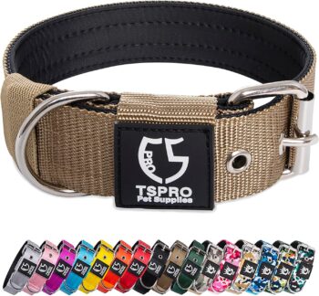 Tactical Dog Collar 1.5 inch Wide Dog Collar Military Grade Strong Dog Collar