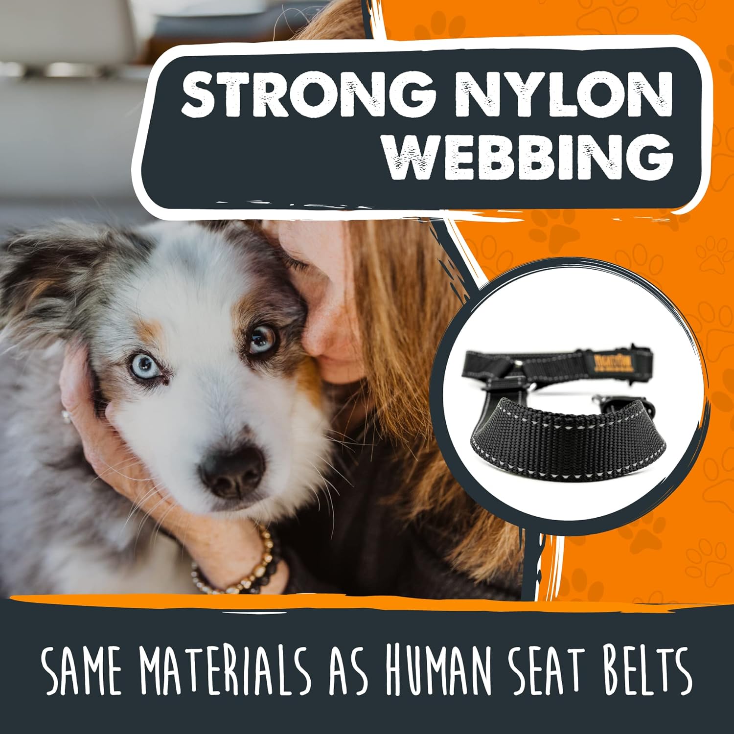 Dog Seat Belt | Headrest Dog Seatbelt Tether, Pet Seat Belt for Car, Dog Car - Image 6